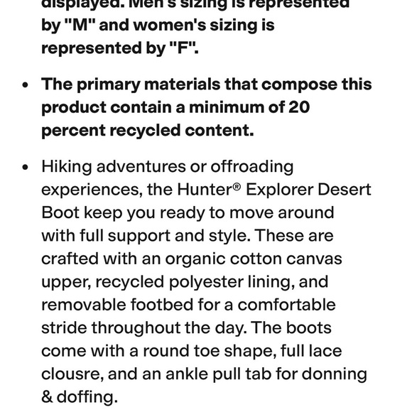 NEW Hunter Explorer Desert Boot Black and Cream Lace-Up Boots Size Women's 8 - Picture 2 of 10